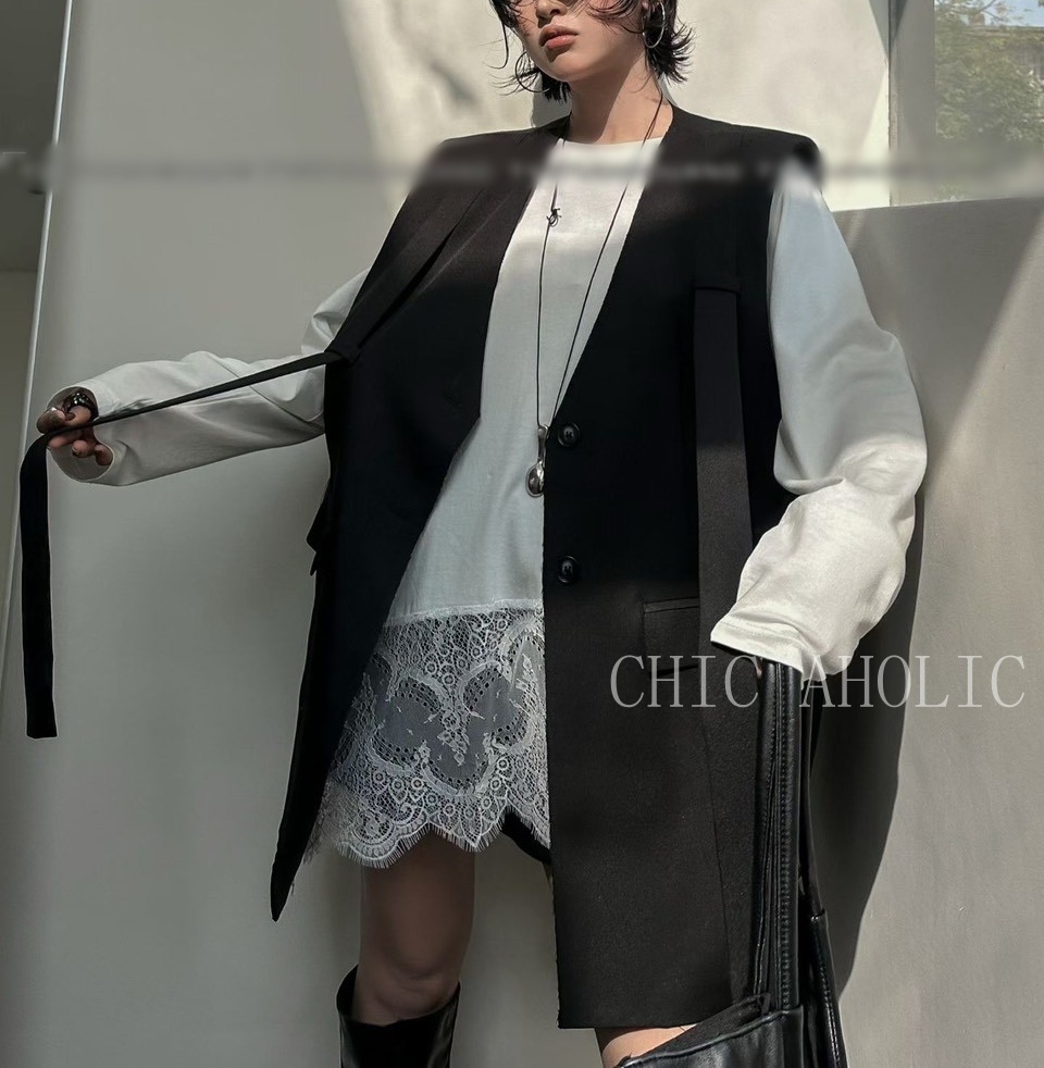 KQ27垂兩條個性西裝背心