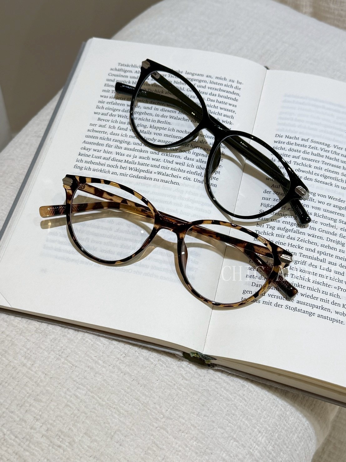 KQ48貝殼金屬片造型平光眼鏡 