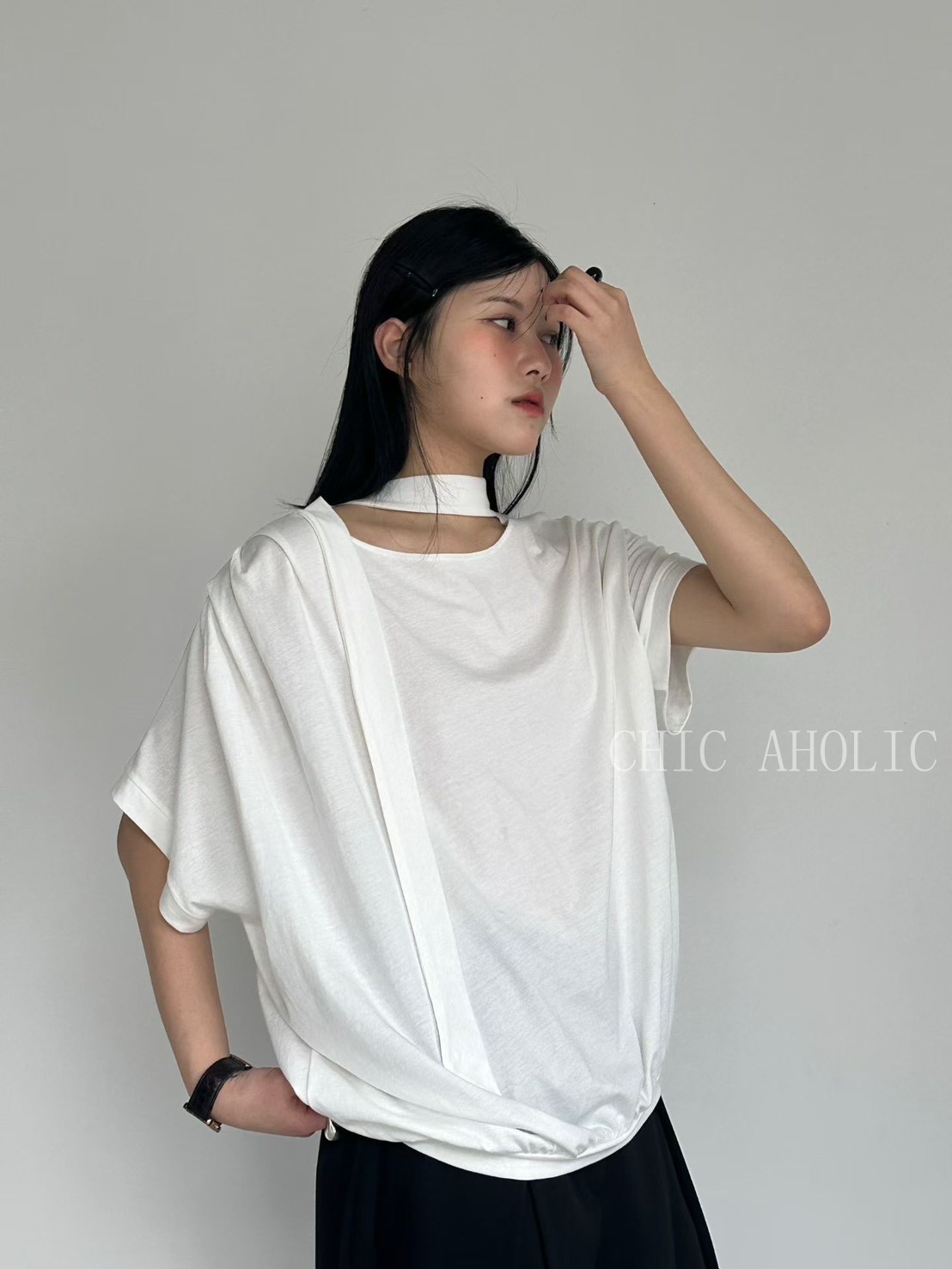 垂帶短袖飛鼠上衣