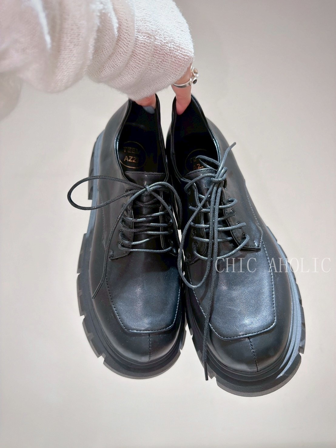 HE03綁帶厚底樂福鞋