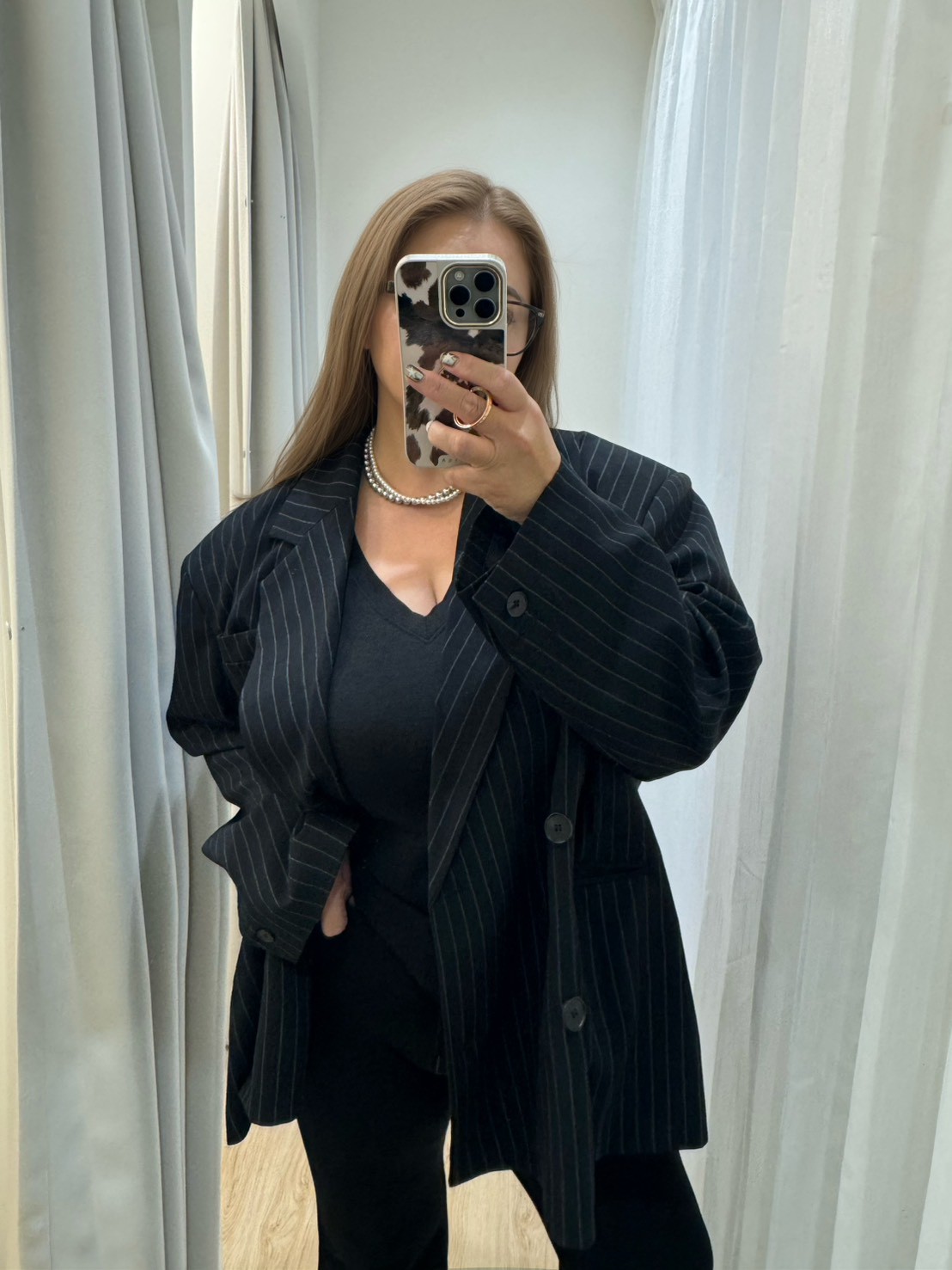 GR40白直條紋2026西裝外套