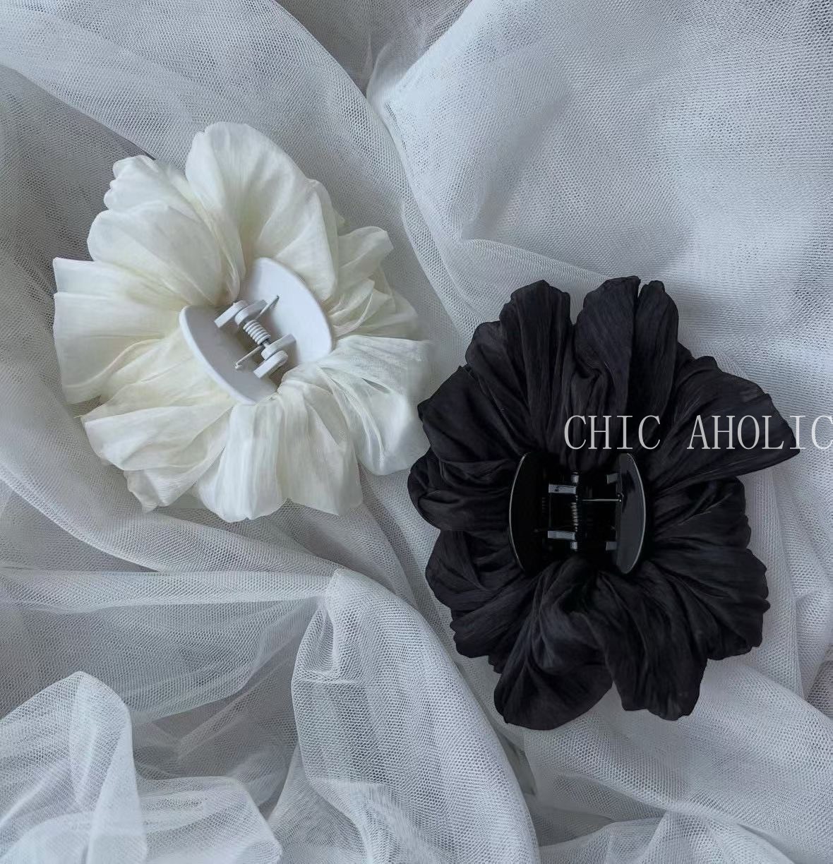 HE40絲綢紗雲朵抓夾