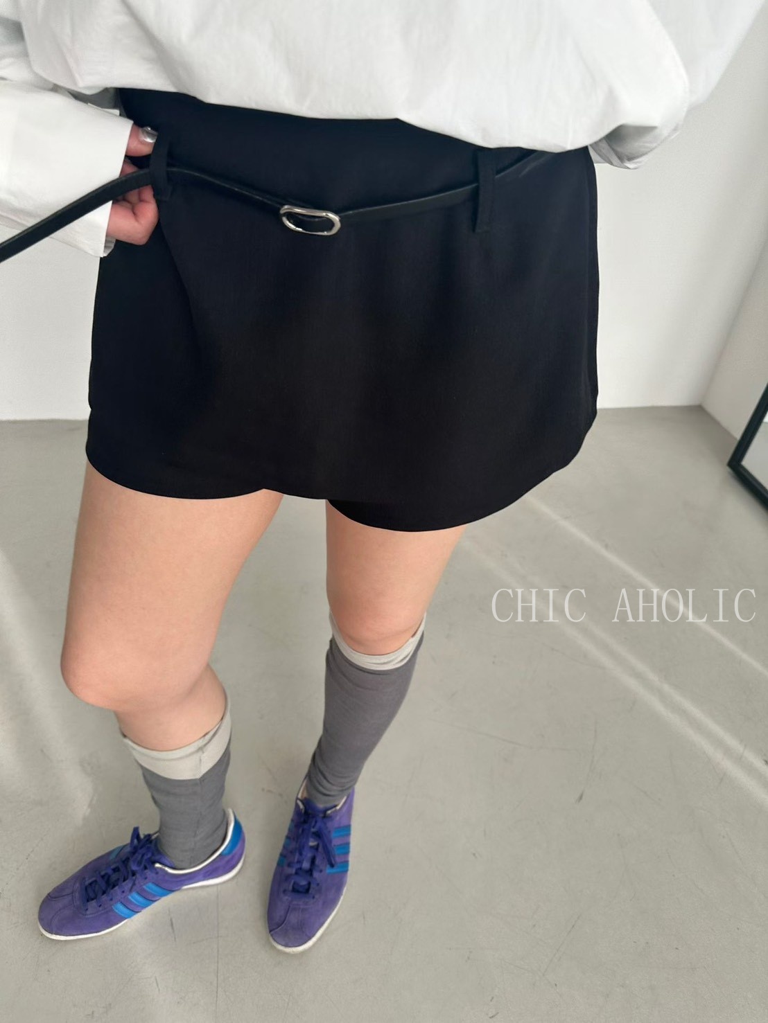 GR10皮帶內層西裝短褲