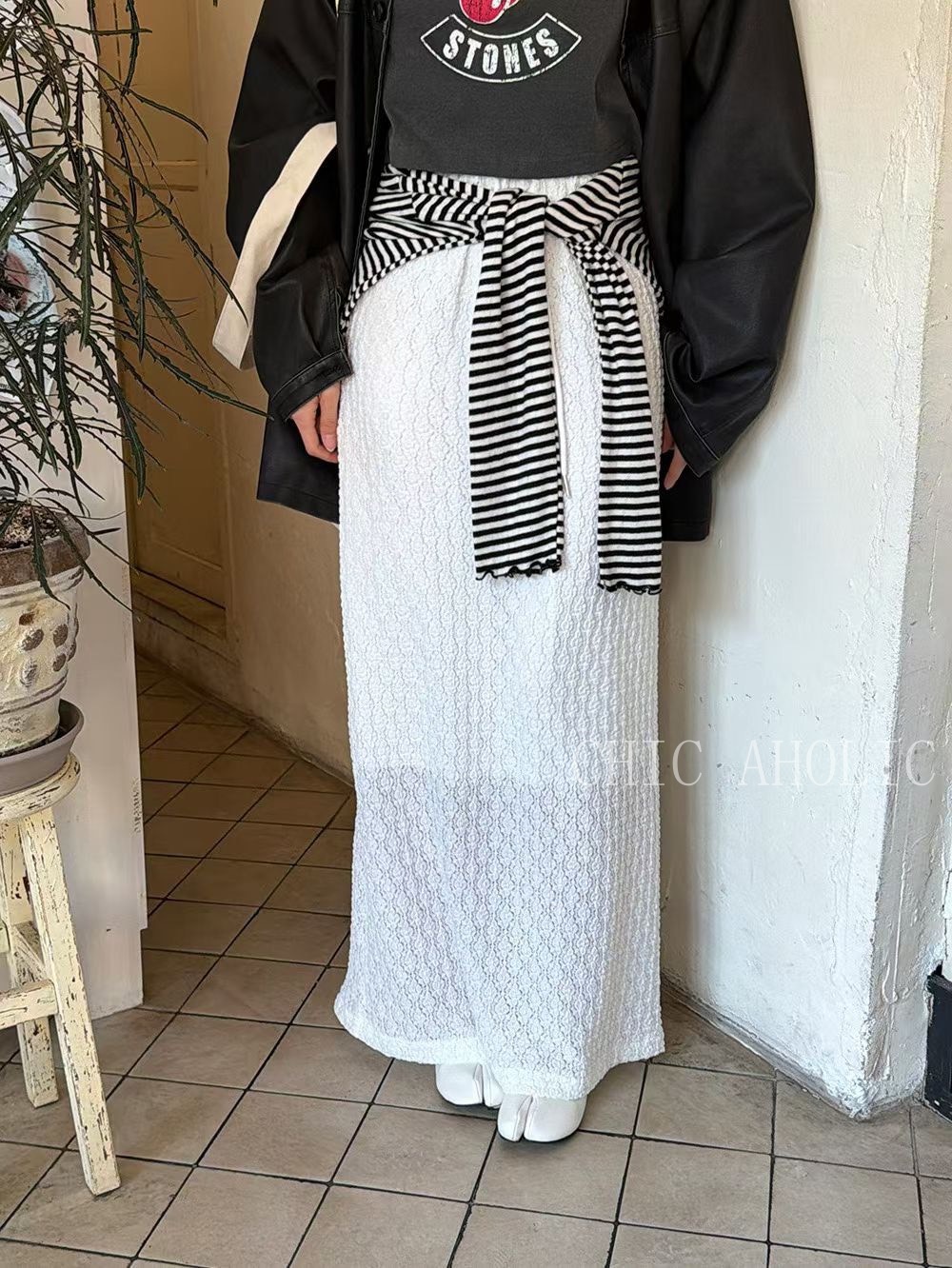  GR21全蕾絲長內裏鬆弛長裙