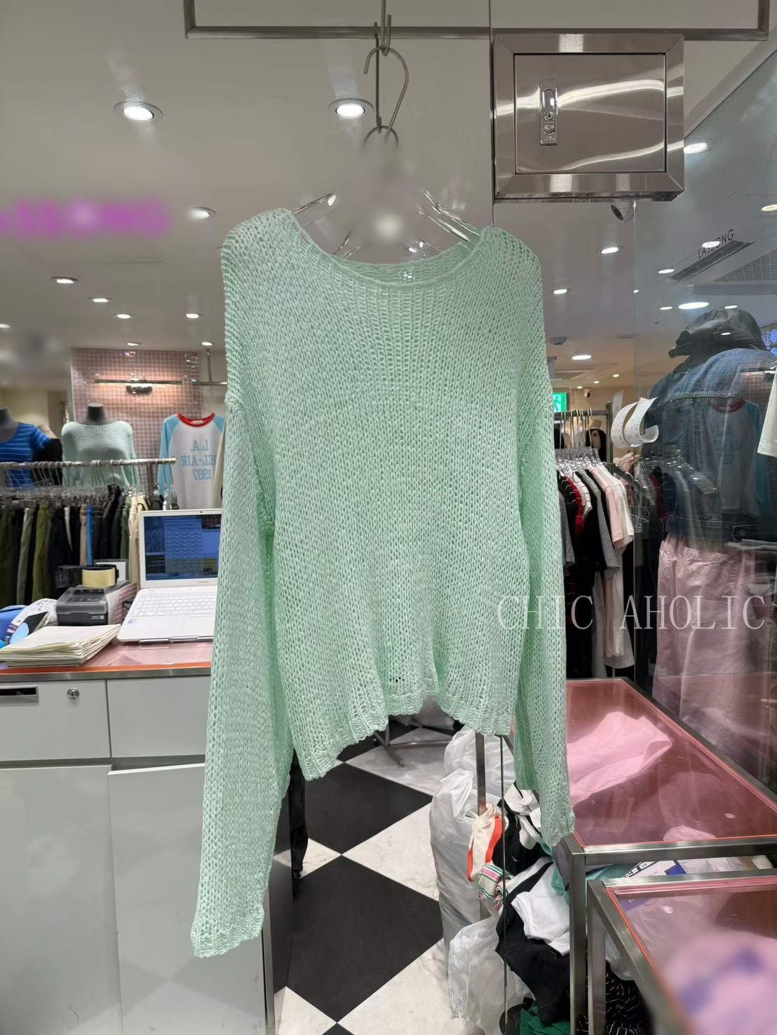 JK70春天針織星冰樂色上衣