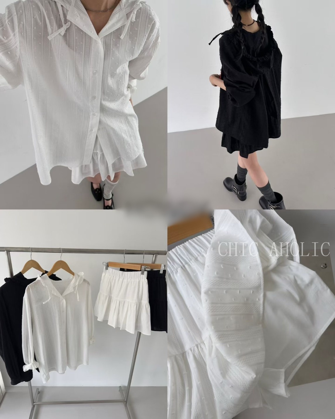 MY18點點感麻料蛋糕裙