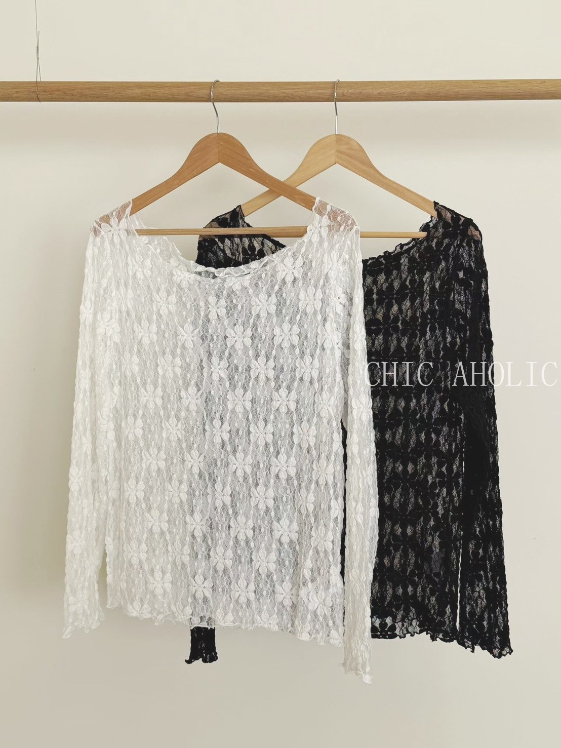 UA02花朵網狀透肌衣