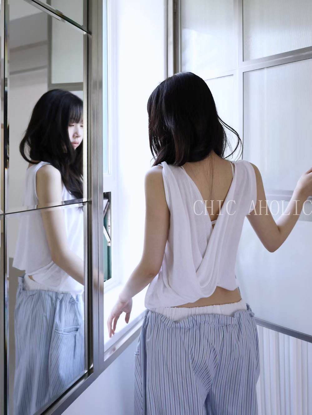 DA40希臘女神背無袖上衣
