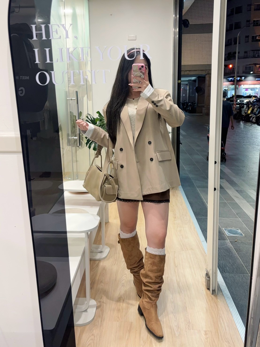 HW26直條紋袖子西裝外套