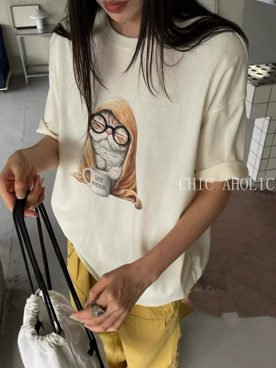 BUS10蓋黃毛毯貓咪T