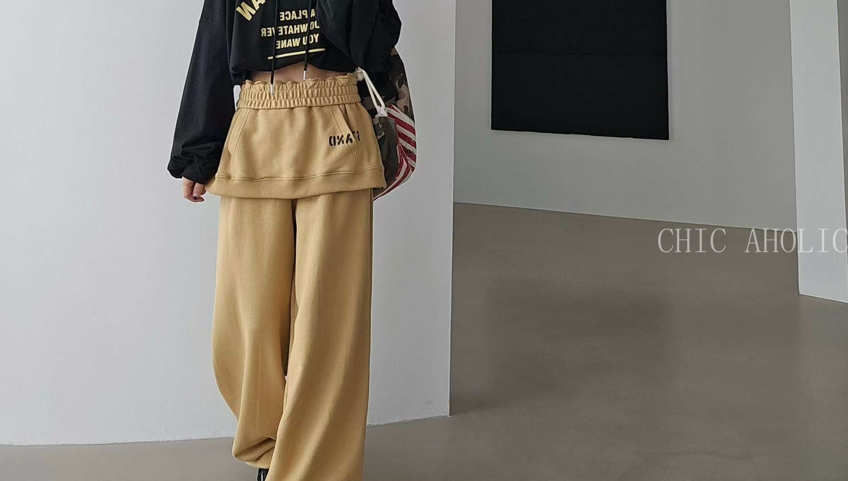 假兩件綿長褲裙