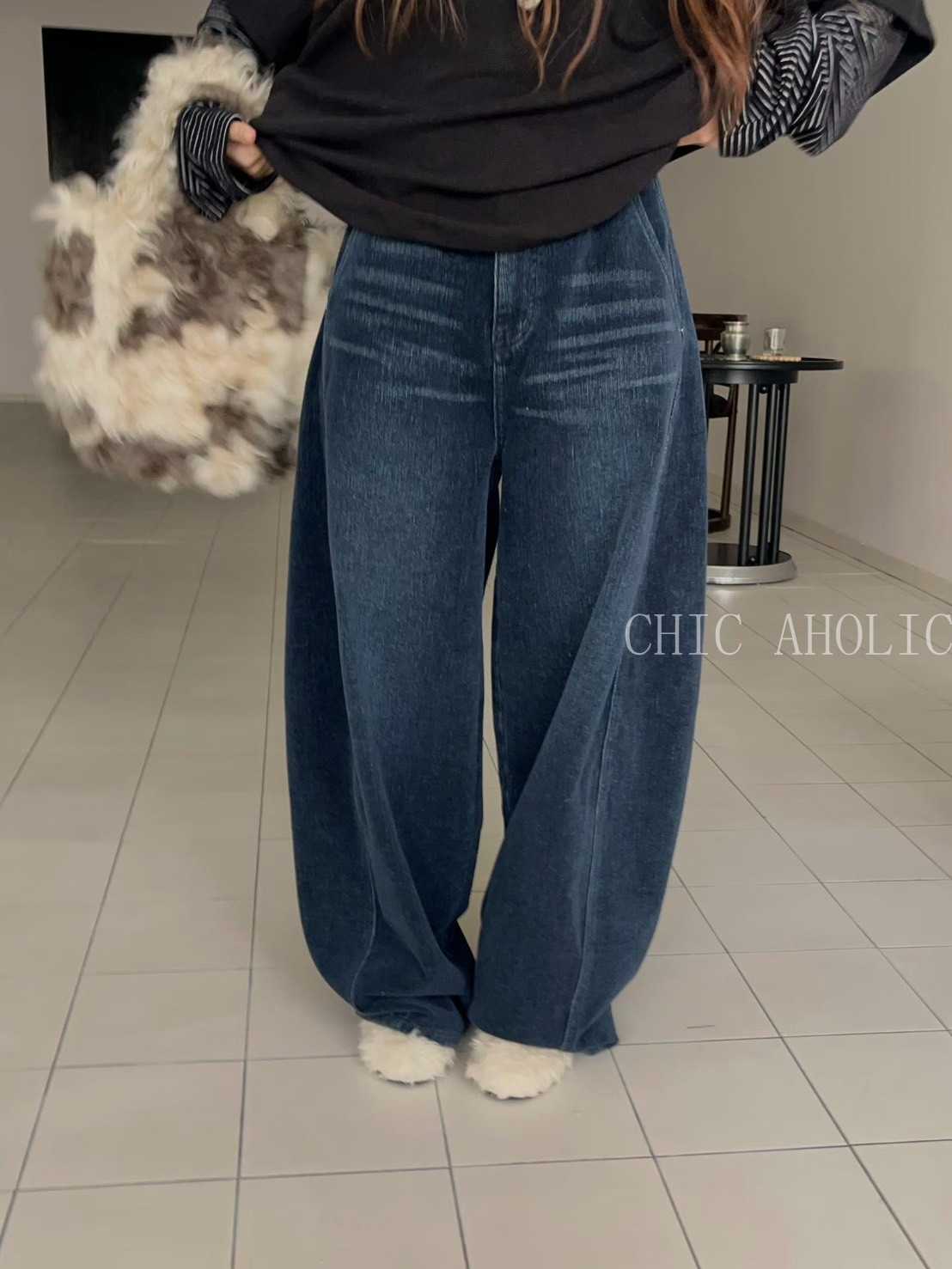 微彎刀單寧牛仔褲