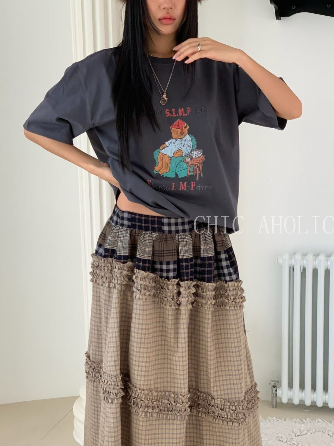 沙發紅帽小熊短袖大T