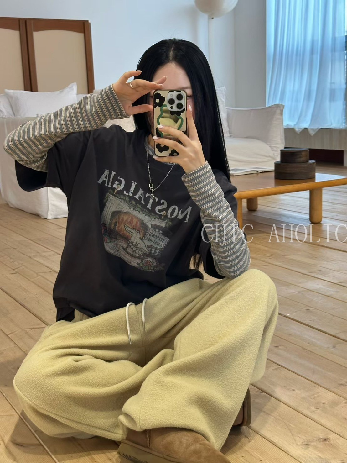 小鱷魚搖椅短袖T