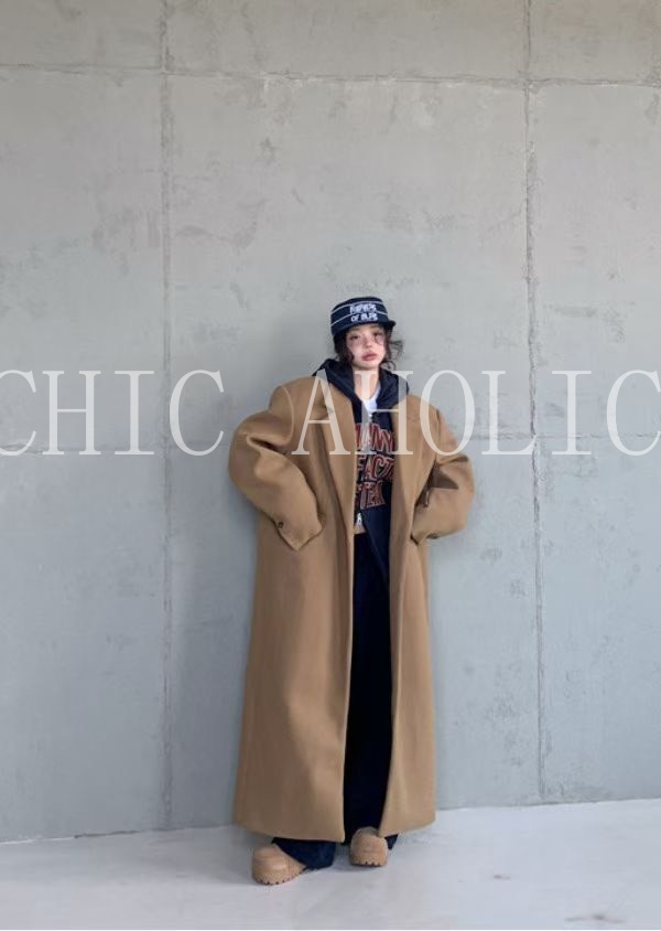 女神感寬鬆長板西裝大衣