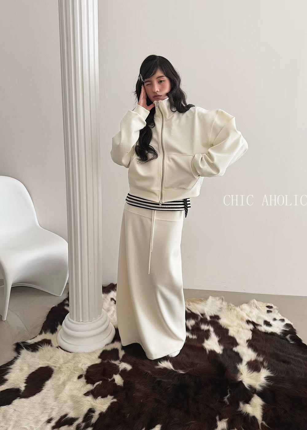 太空棉可立領外套