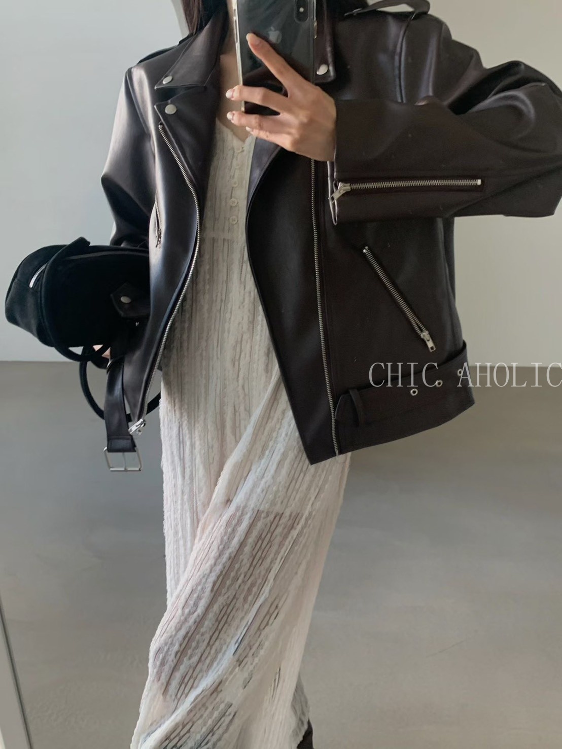 春款騎士皮外套