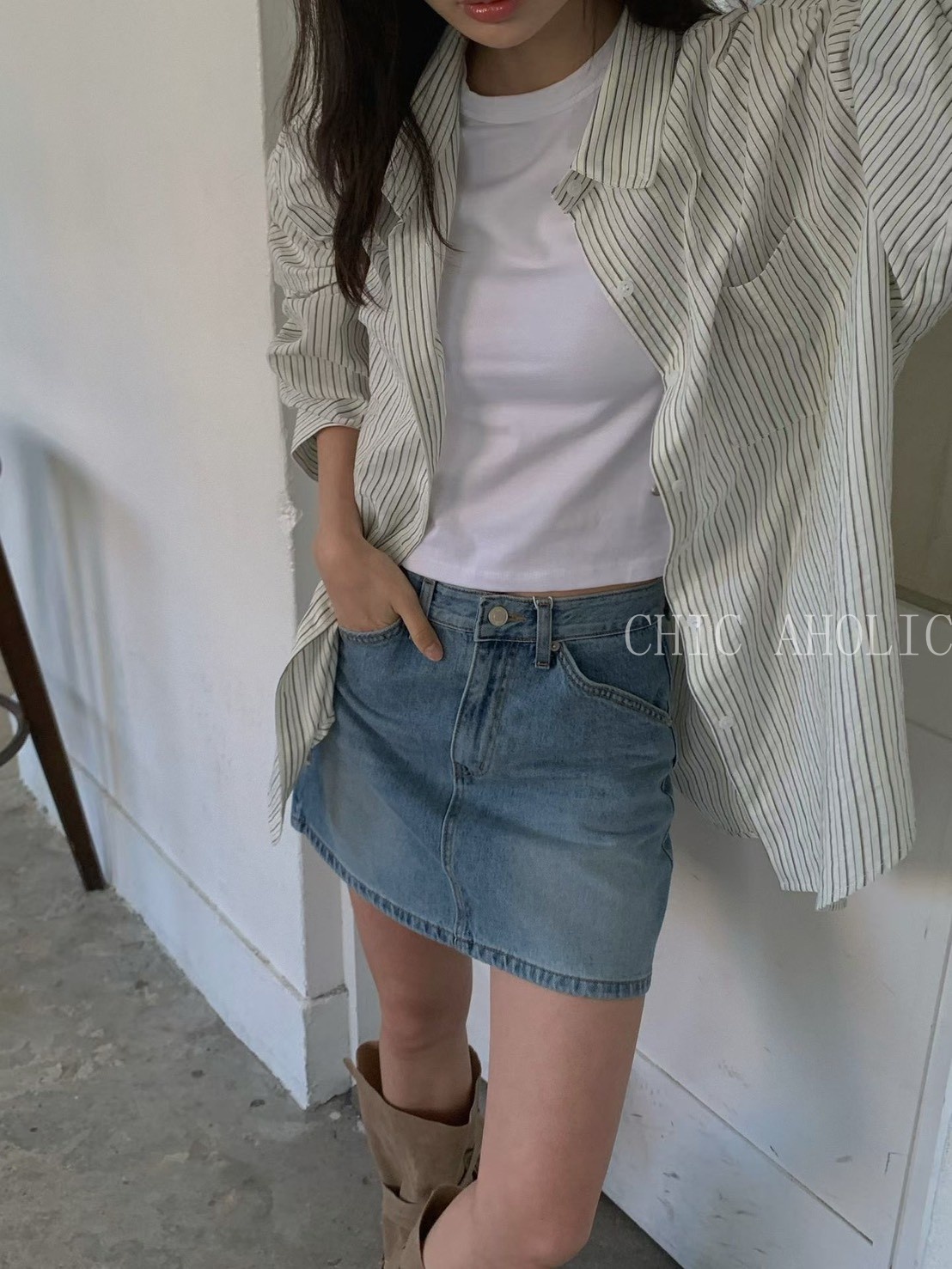 工裝造型牛仔短裙