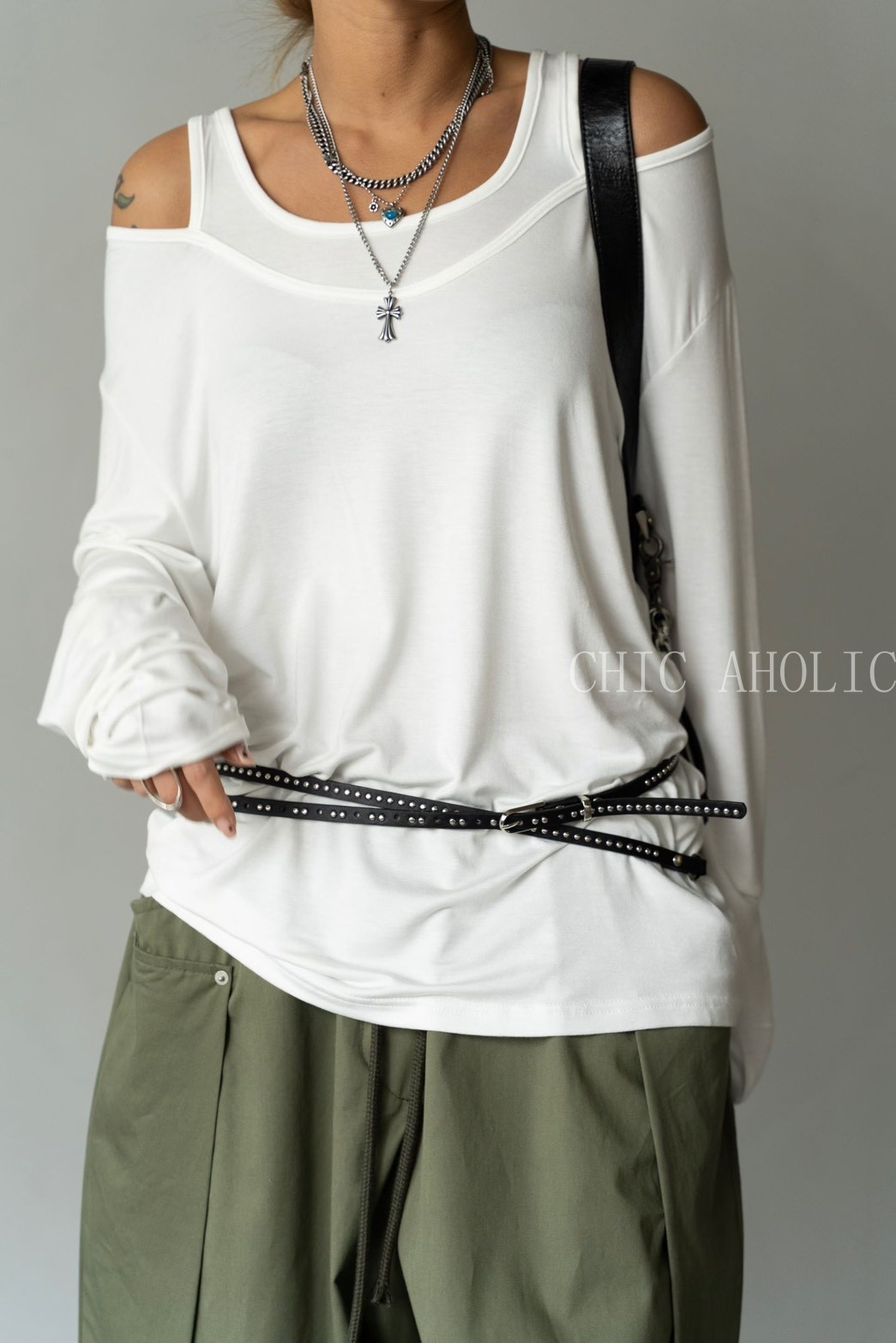 假兩件造型長板上衣