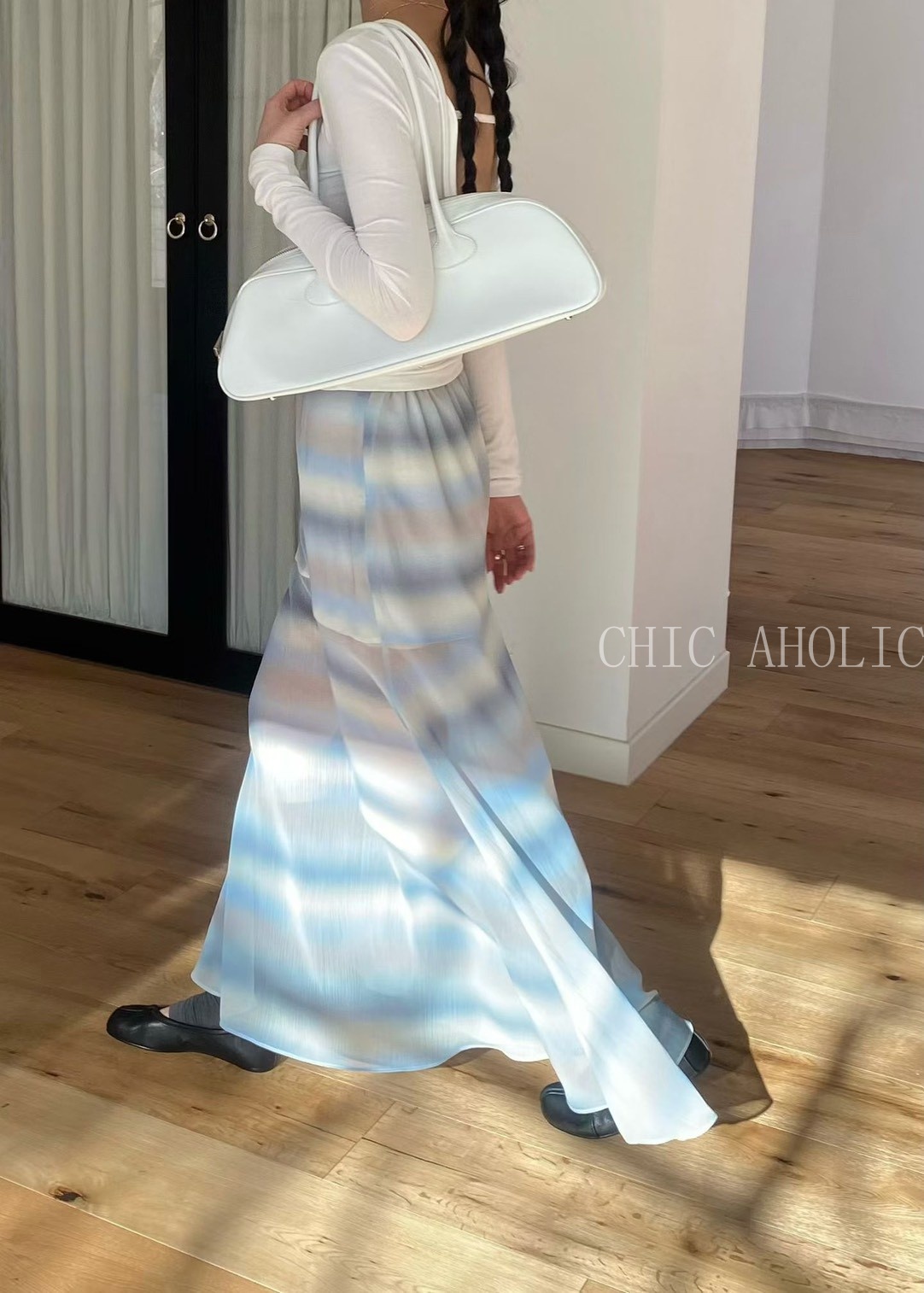 春夏浪漫渲染長裙