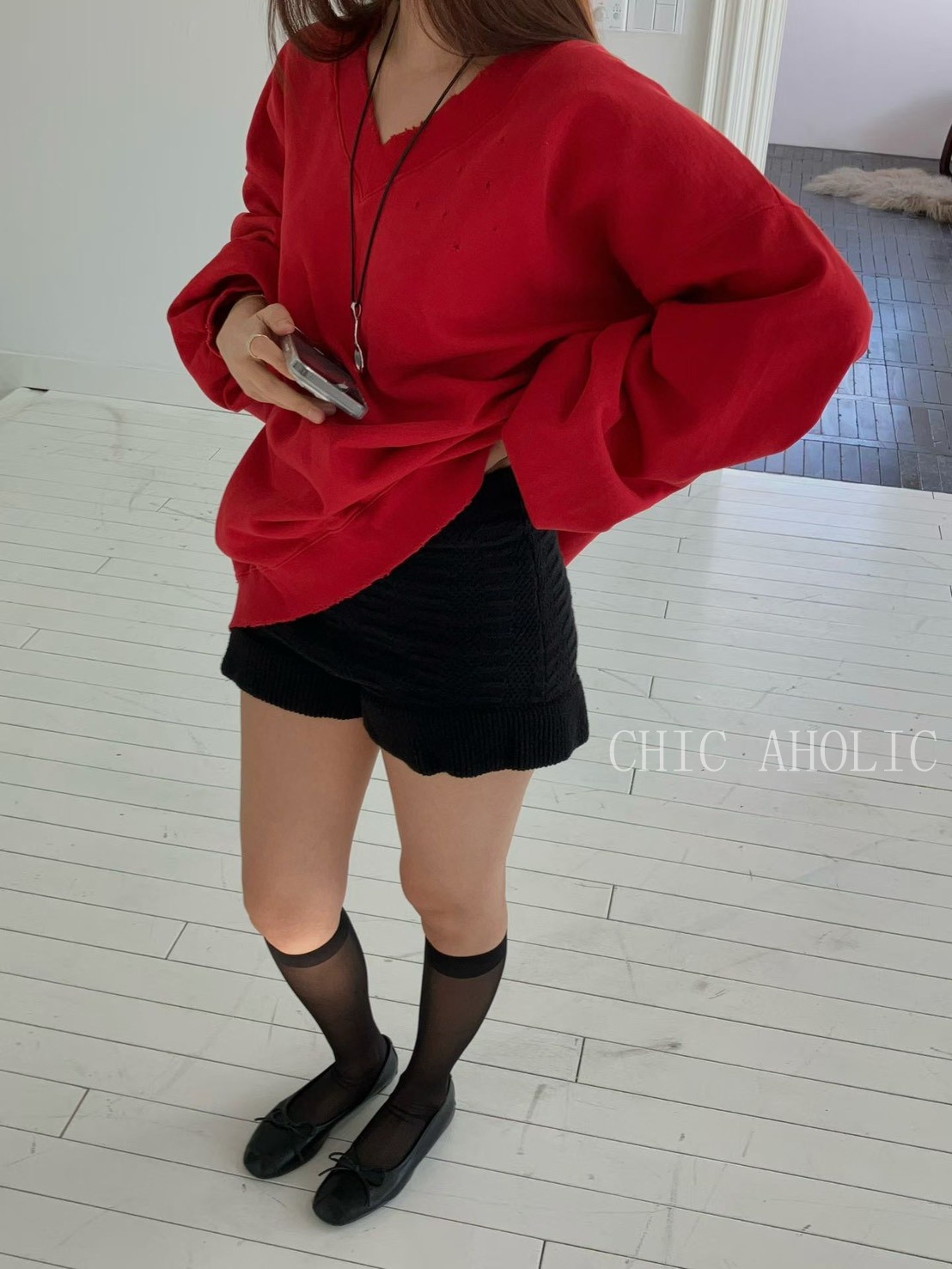 高磅數荷葉短褲