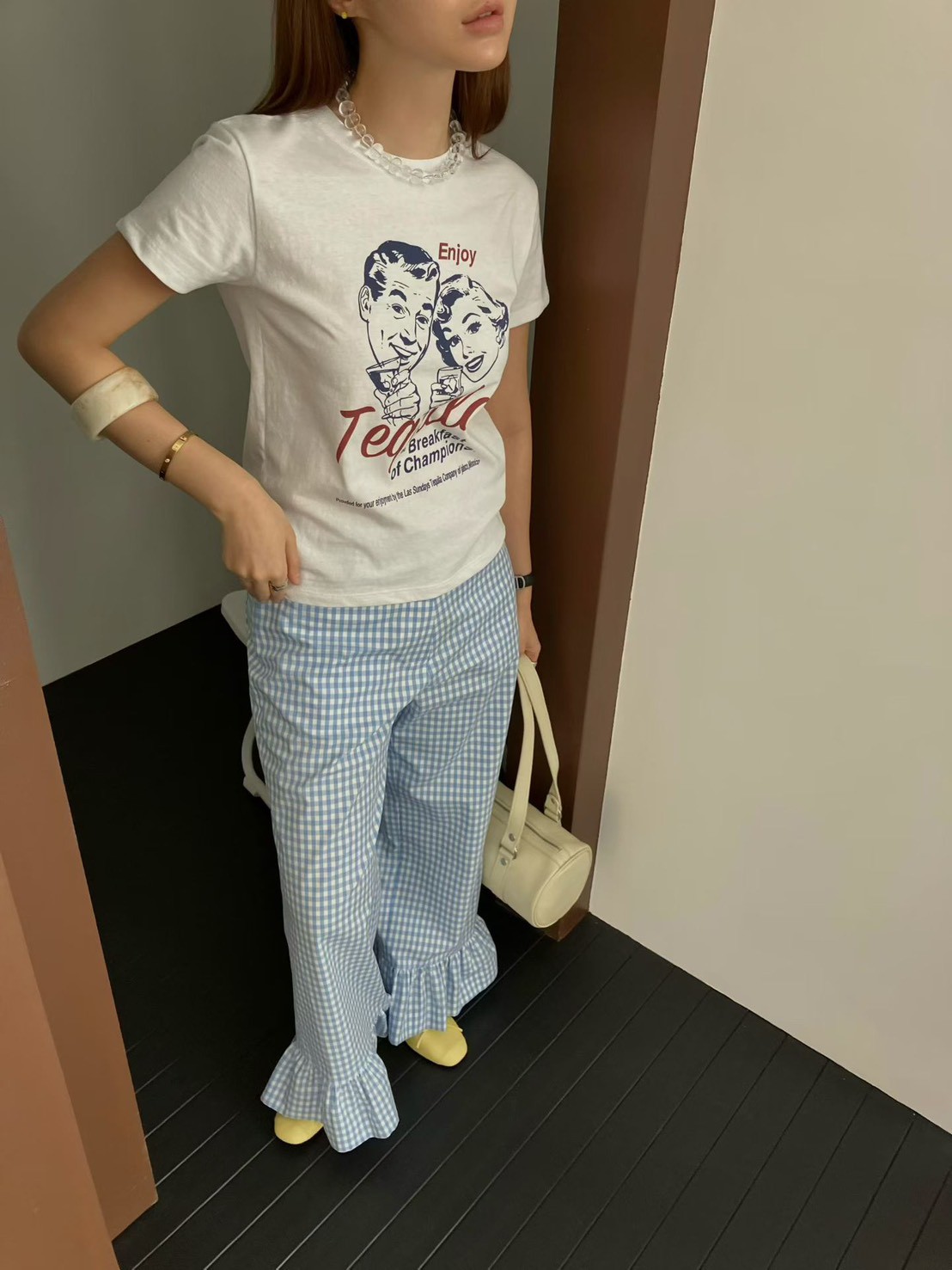 美式人像夫妻圖TEE 