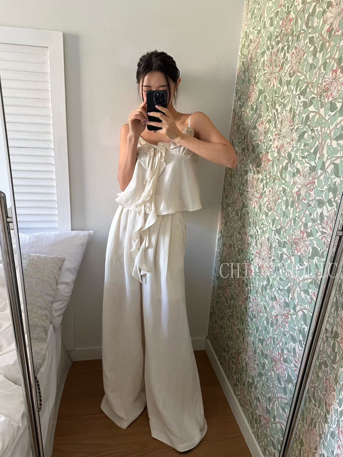 春天前雙打摺西褲 