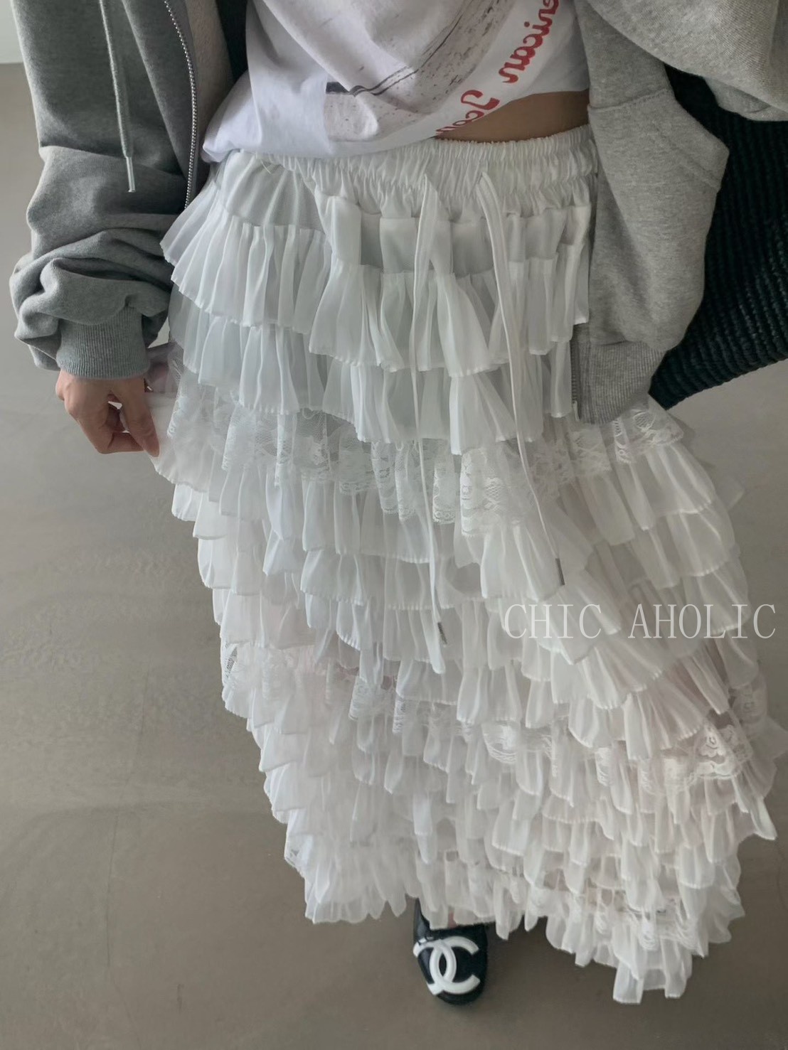 層層紗蛋糕長裙