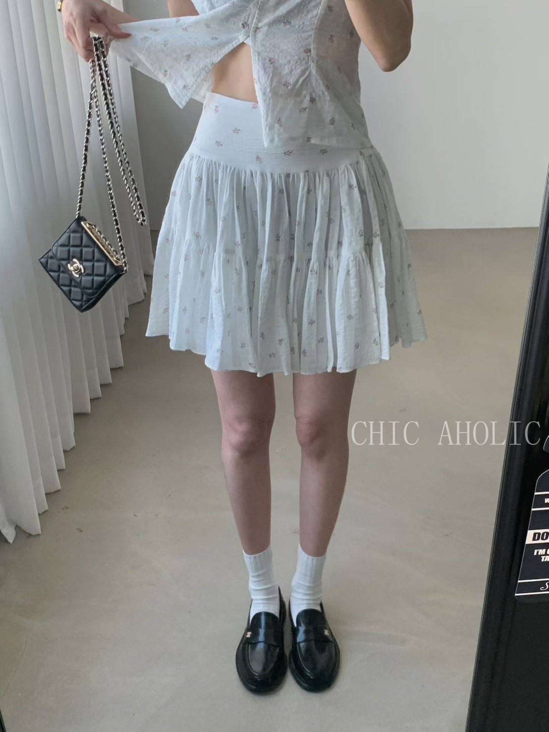 小花短褲裙