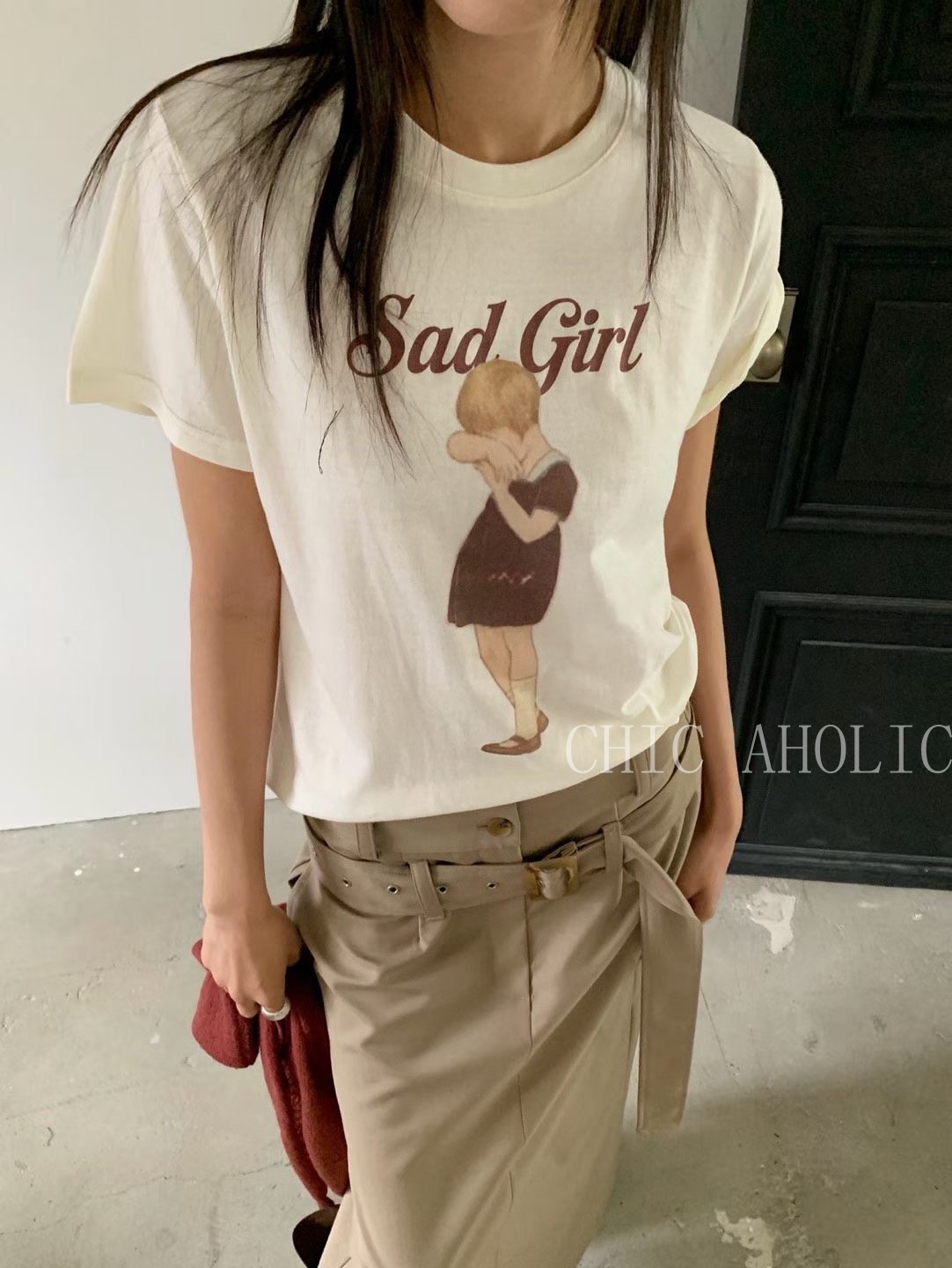 綿柔Sad Girl上衣