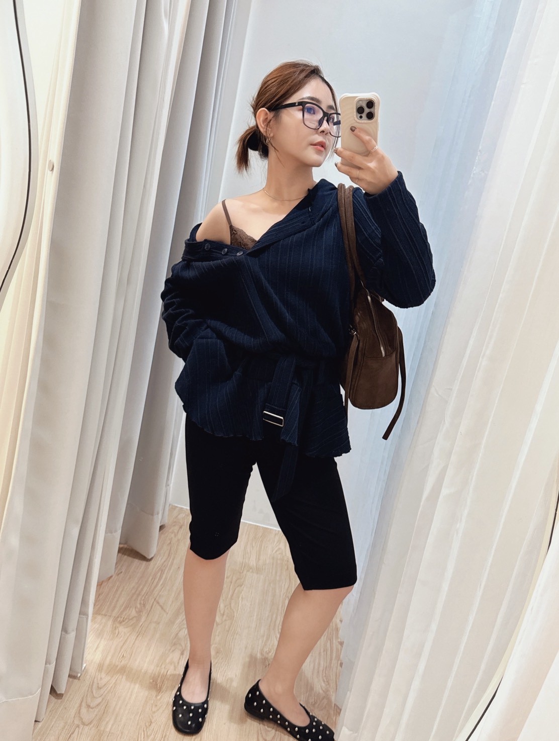 NOV41腰帶下擺小飄裙洋裝