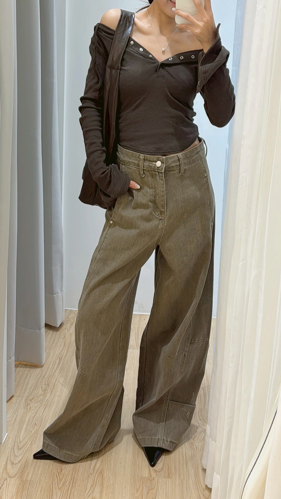 NOV17有帽排釦Y2K衣