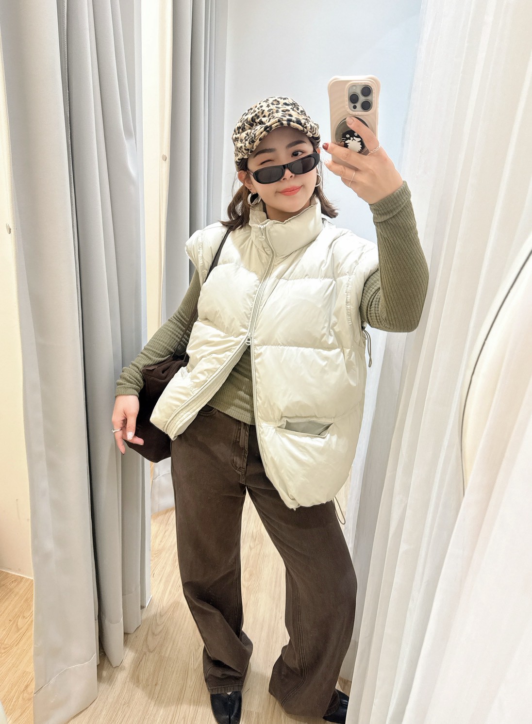 DEC19鵝絨30%落肩羽絨背心