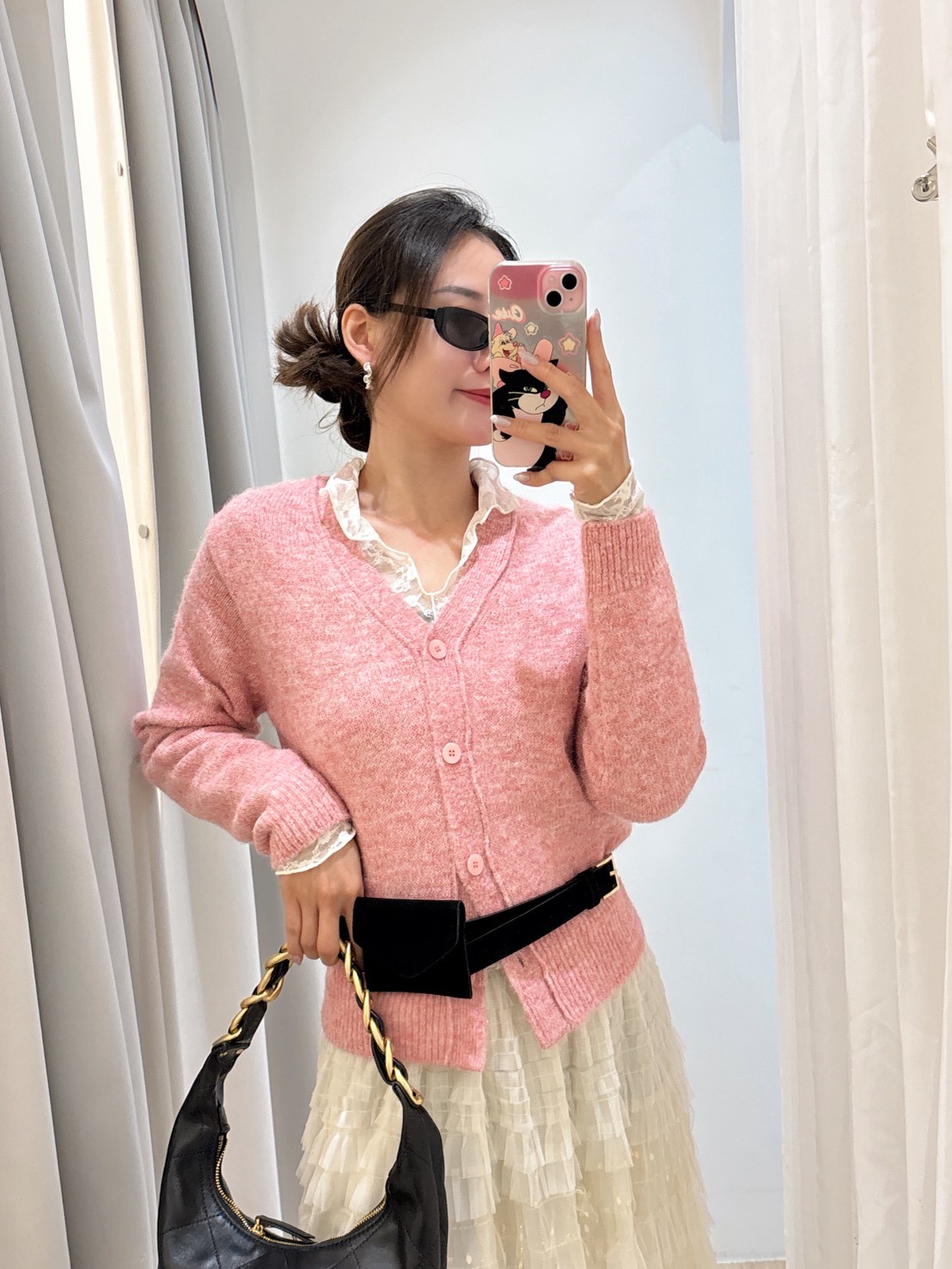 DEC49約會粉色小外套