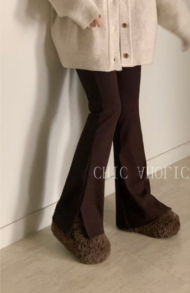 [預購]長腿修身喇叭褲XXL