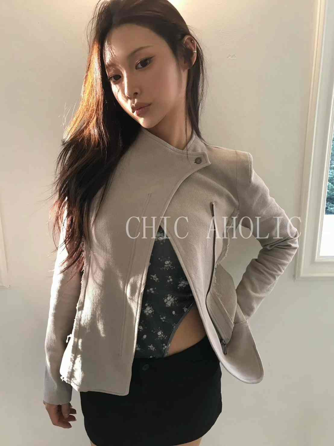 [預購]麂皮有修身外套